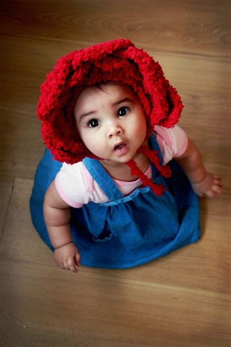 12 To 24m Red Rose Baby Flower Bonnet Christmas Baby Girl