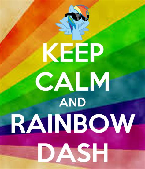 Keep Calm And Rainbow Dash Keep Calm And Carry On Image Generator