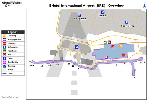 Bristol Bristol International Brs Airport Terminal Maps