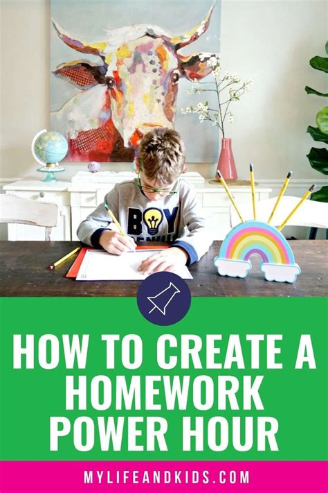 How To Create A Homework Power Hour My Life And Kids Homework
