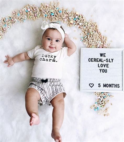 5 Month Baby Photoshoot Baby Milestone Photos Baby Milestones