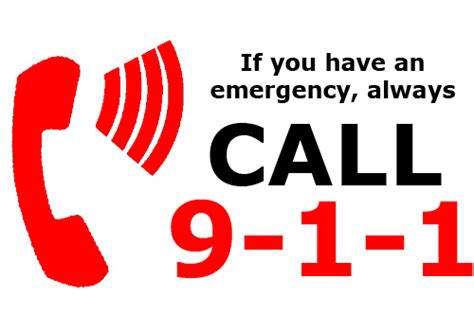 If You Have An Emergency Call 911 Clip Art Library