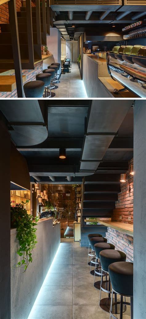 This Coffee Shop Creates A Warm Interior With The Use Of Wood And