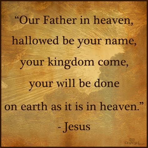 Our Father In Heaven Our Father In Heaven Our Father Who Art In