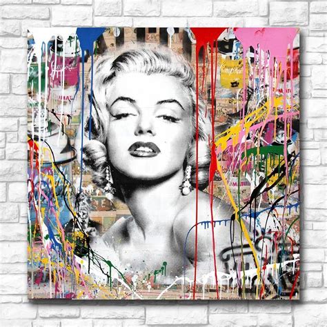 Marilyn Monroe Pop Art Canvas Painting Pop Art Canvas Marilyn Monroe