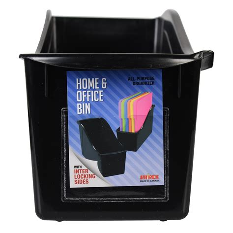 Black Book Bins For Classroom Durable Book And Binder Holders Black