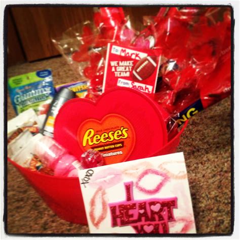 Diy Man Basket Great Valentines Day T Fill With His Favorite