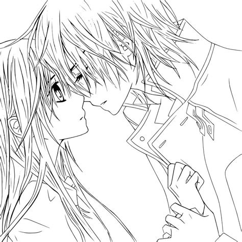 Cute Anime Couple Coloring Pages To Print