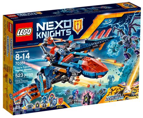 Just add them to your cart and we will email you the pdf file. LEGO Nexo Knights 70351 pas cher, Le faucon de combat de Clay