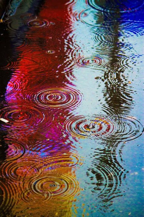 Colors Rain I Love Rain Abstract Rain Drops