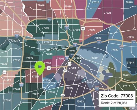 Zip Codes North Houston Map