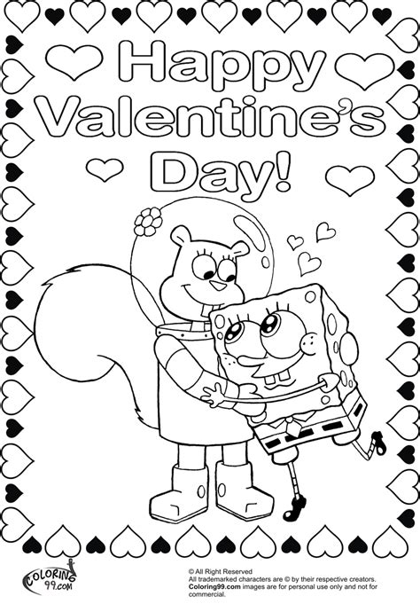 Spongebob valentine coloring pages are a fun way for kids of all ages to develop creativity, focus, motor skills and color recognition. Spongebob Coloring Pages for Valentine's Day | Minister ...