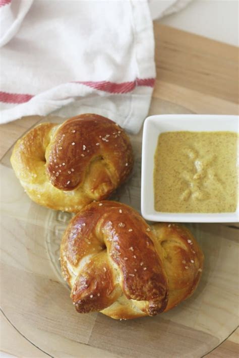 Soft pretzel dough is rolled around hot dogs, sprinkled with salt and baked until golden brown. {RECIPE} Homemade Pretzel Dogs! | Catch My Party
