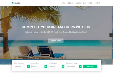 Tours And Travel Html Website Template