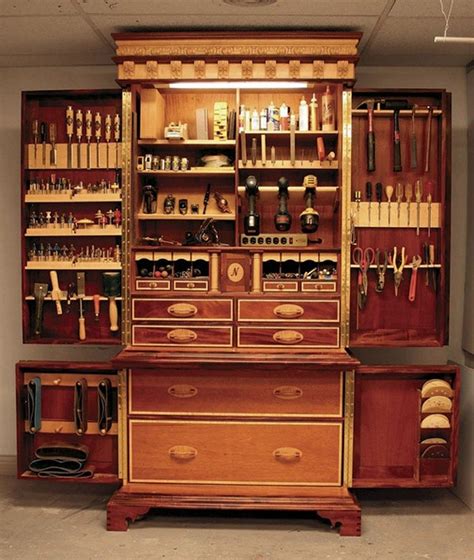 Wood Tool Storage Cabinets Image To U