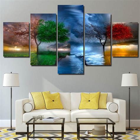 Four Seasons Wall Art Large Wall Pictures Canvas Pictures Canvas Art