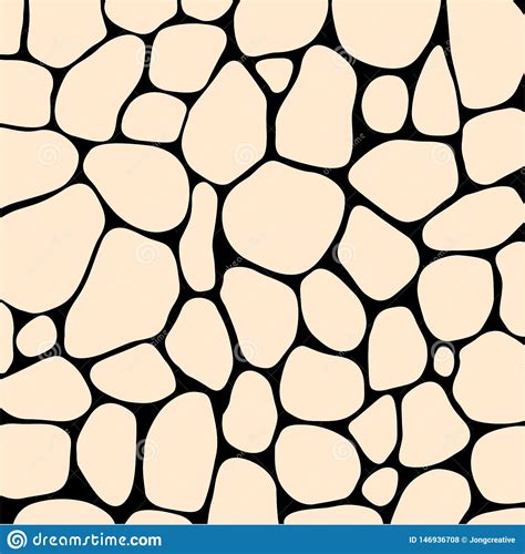 Abstract Stone Wall Pattern Vector Texture Illustration Stock Vector