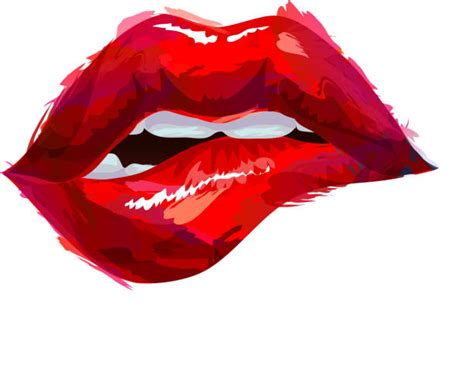 Woman Lipstick Mouth Stock Vectors Istock