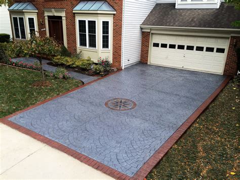 Stamped Concrete Driveway Designs By Greystone Masonry