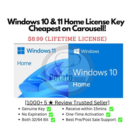 1000 Reviews Windows 10 Home Keys Windows 11 Home Keys Lifetime