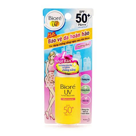 Kao biore uv sunscreen aqua rich watery essence spf50+ pa++++. Biore UV perfect block milk review: giá mềm mà cực chất ...