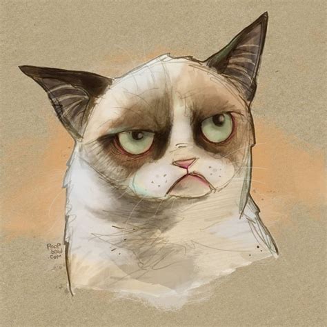 Tard The Grumpy Cat Cat Art Pinterest