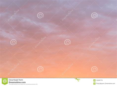 Dramatic Soft Sunset Cloud Vibrant Color Background Stock Image Image