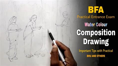 Bfa Practical Entrance Exam Water Colour Composition Drawing For