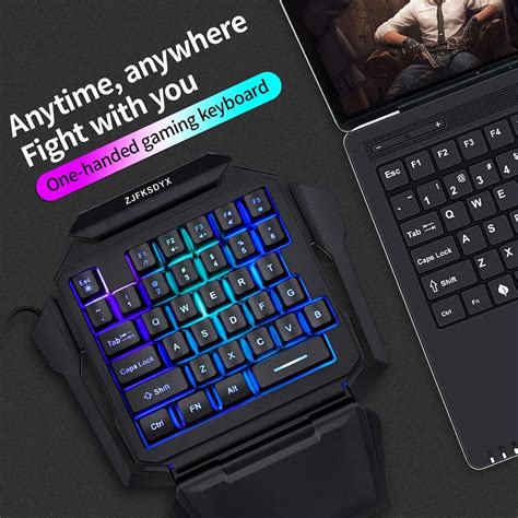 Buy Zjfksdyx K50l One Handed Gaming Keyboard Rgb Backlit 35 Key Mini