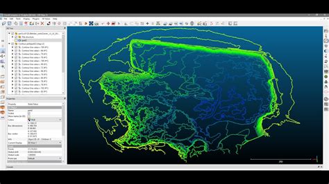 How To Generate Contour Lines From Point Cloud In Cloudcompare Youtube