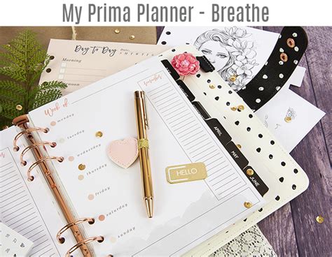 Prima My Prima Planner Breathe A5 Planner My Prima Planner A