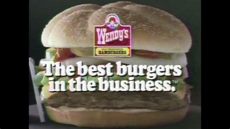 1988 Wendys Tv Commercial Youtube
