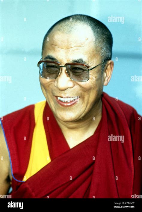 Dalai Lama Xiv Tenzin Gyatso Spiritual Leader Of The Tibetan