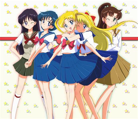 Safebooru 5girls Aino Minako Bishoujo Senshi Sailor Moon Black Hair Blonde Hair Blue Eyes Blue