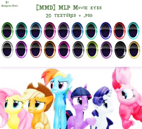 Mmd Mlp Movie Eyes Texture Pack By Sparkiss Pony On Deviantart
