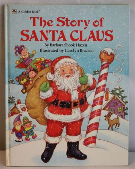 Vintage Big Golden Book The Story Of Santa Claus Christmas Hazen