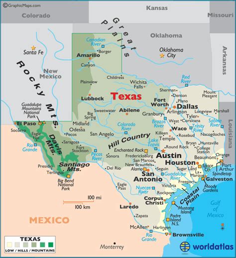 Texas Large Color Map Texas Map Only In Texas Texas Travel