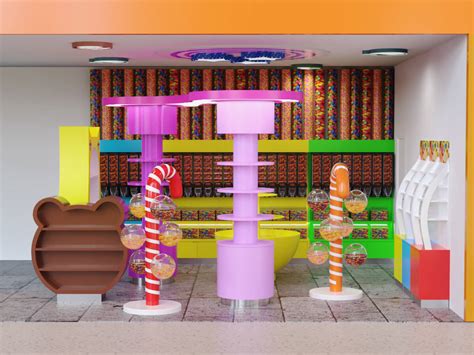 Candy Store Design Interior Decorations Ideas And Retail Display Fixtures
