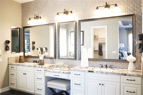 Double vanity mirrors are perfect for any bathroom with dual sinks. Custom Mirror Frames | Framed Bathroom Vanity Mirrors