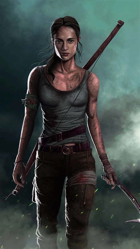 2160x3840 Tomb Raider Alicia Vikander Artwork Sony Xperia X,XZ,Z5 ...