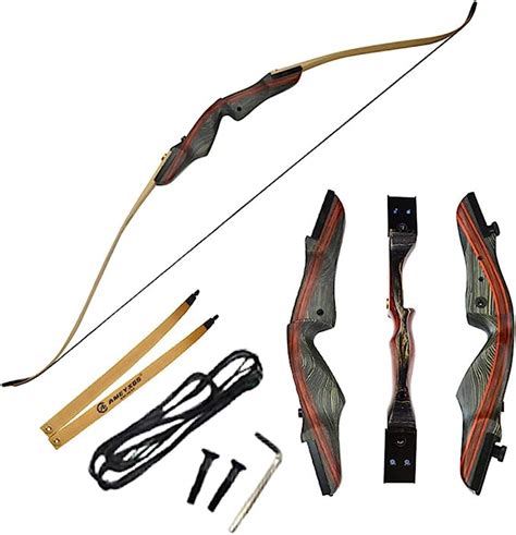 Ameyxgs Archery Takedown Recurve Bow Set Target Practice