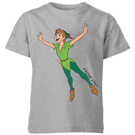 Disney Peter Pan Flying Kids T Shirt Grey 3 4 Years Grey Peter