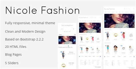 Divi is an insanely versatile and adaptive wordpress theme that you can effortlessly use to build any type of ecommerce website. Nicole Fashion Bootstrap 3 eCommerce Template Nulled Free ...