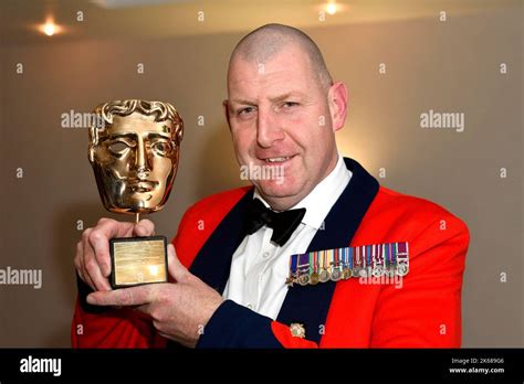 Garrison Sergeant Major Andrew ‘vern Stokes With His Bafta Award At