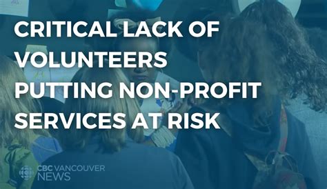 Critical Lack Of Volunteers Putting Non Profit Services At Risk