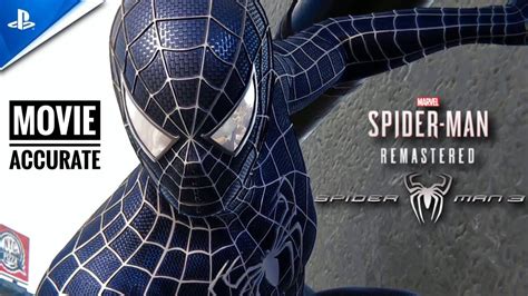 Marvel S Spiderman Remastered Pc Movie Accurate Raimi Suit Mod Black