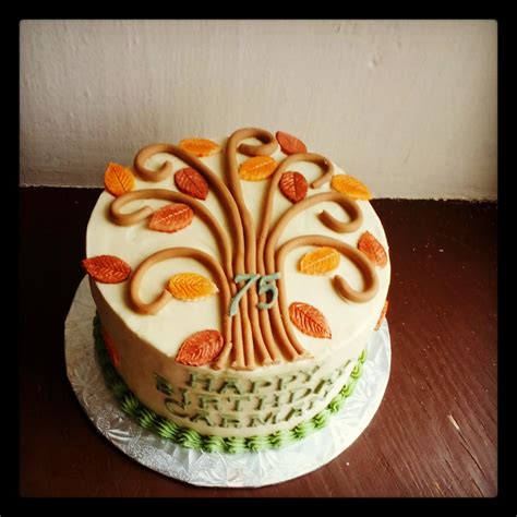 How to make decorations for halloween cakes. Second Generation Cake Design: Fall Themed Birthday Cake