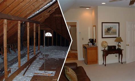 Attic Additions Before And After Image Balcony And Attic