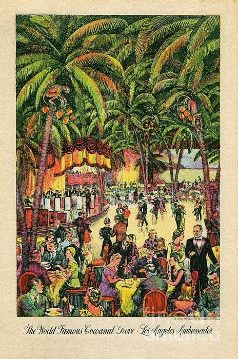 Cocoanut Grove 1948 Coconut Grove Ambassador Hotel Tourism Poster