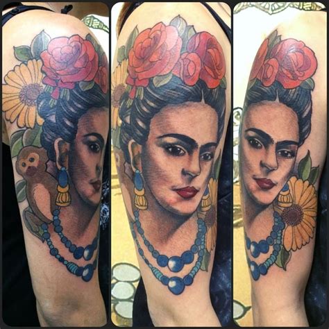 Frida Kahlo Tattoo By Monique Peres Frida Tattoo Frida Kahlo